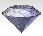Blender 3D создание 3D модели ограненного алмаза - бриллианта Часть 1