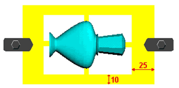 DeskProto установит ширину и глубину блока (значения X и Y)