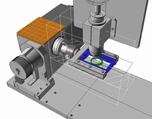 Два рабочих стола на фрезерном станке с ЧПУ для изготовления восковок Roland JWX-10
